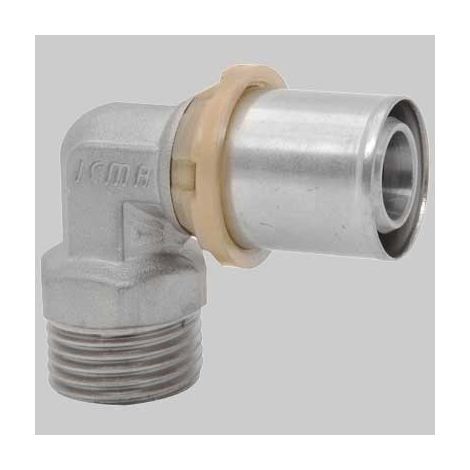 RACCORDO CURVO MASCHIO A PRESSARE - 26 x 3/4