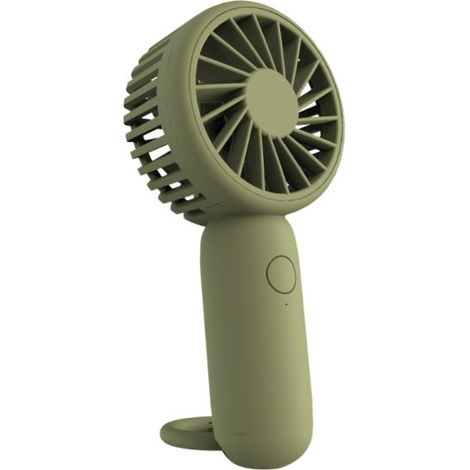Mini ventilateur nomade kaki, rechargeable, 3 vitesses