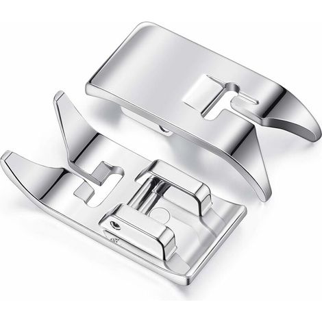 2 Pièces Pied Presseur pour Machine à Coudre Pied-de-Biche pour Machine à Coudre Pied Zig Zag Usage Général Universel pour la Plupart des Machines À Coudre Domestique