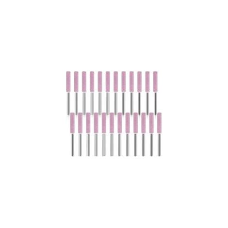 24er-Pack Kettensägen-Schärfsteine, 3 x 4,8 mm, Polier- und Schleifwerkzeug für Kettensägenschärfer – Crezuo