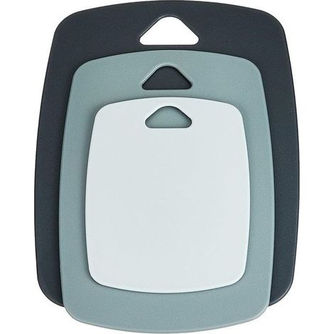Lot de 3 planches à découper double face, polypropylène, sans BPA, plastique, 3600 W, 1 litre, multicolore (1/5)