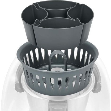 Cocedor de huevos 2 en 1, compatible con Thermomix TM5, TM6 y TM31, cocedor de huevos Thermomix: hasta 4 huevos escalfados y 6 huevos duros, muffins. (1/5)