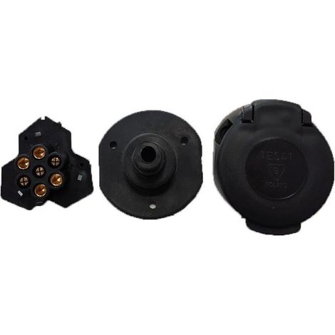 Prise électrique d'attelage 7 broches pour faisceau universel