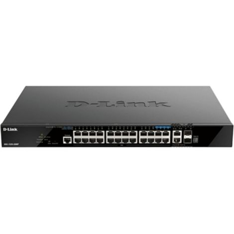 D-Link DGS-1520-28MP switch Gestionado L3 Gigabit Ethernet (10/100/1000) Energía sobre Ethernet (PoE) 1U Negro (1/5)