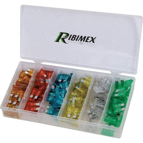 Lot de 120 Fusibles Larges en Coffret - Pratique et Complet - Idéal pour Réparations Électriques - D-Work (1/2)