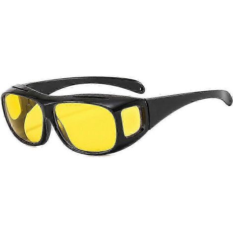 Lunettes de conduite de nuit multifonctionnelles, verres anti-éblouissement, lunettes de soleil jaunes (1/5)