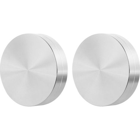 Roulements en Alliage D'aluminium 2pcs pour Socles de Présentoirs à Gâteaux Rotatifs, Base Pivotante 360 Degrés, Résistant Rouille pour Table à Manger Argenté (1/5)