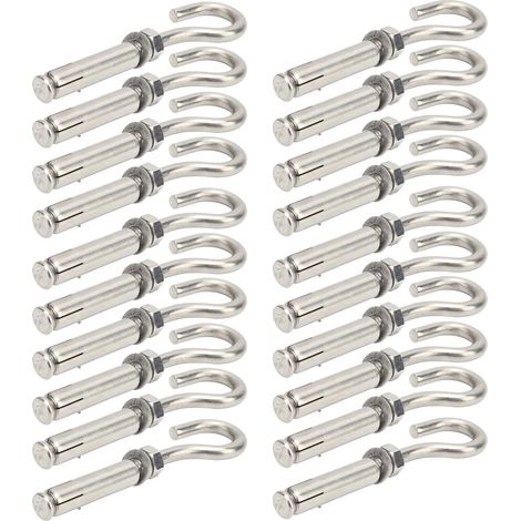 Lot de 20 boulons d'expansion en acier inoxydable 304, perçage pour garde-corps et portes antivol, M8 (1/5)