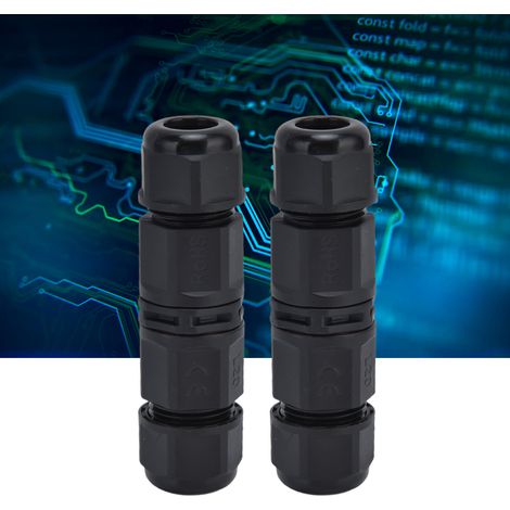 Zwei wasserdichte L20-Direktanschlussklemmen für schnelle Kabelverbindungen IP68, 250 V 16 A 4 Pins. (1/5)