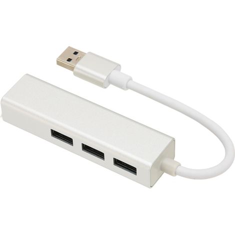 Adaptador Ethernet con concentrador USB, ahorro de energía, conectar y usar, resistente a la intemperie, USB a Ethernet, alta velocidad, amplia aplicabilidad.
