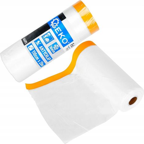 Pellicola per pittura anti-schizzi con nastro washi 110 cm x 20 m / 16 mm (30) (1/5)