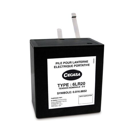 Cegasa - Pile alcaline 6LR20 Cegasa 9V 15Ah