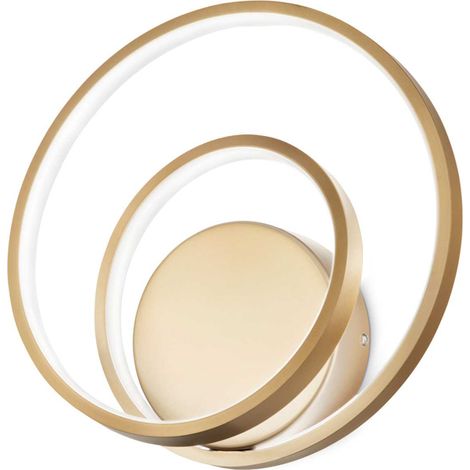 Applique Moderna On-Off Oz Metallo Ottone Led 28W 3000K Luce Calda (1/2)