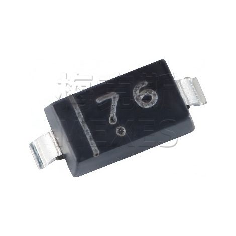 Changdian/Changjing RB160M-60 electronic components, SOD-123 SMD Schottky diode, screen-printed 76, lot of 5.