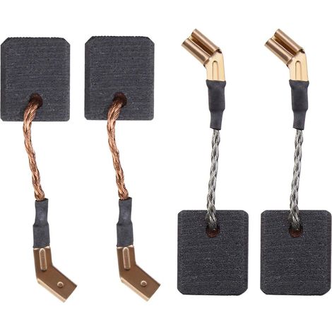 Lot de 2 paires de balais de charbon N421362 6,5 x 12 x 14 mm compatibles avec meuleuse d'angle DWE4202 DWE4204 DWE4206 à arrêt automatique (1/5)