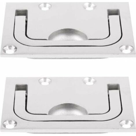2pcs Poignée De Traction en Acier Inoxydable 316 Loquets Trappe Bateau Porte De Cabine
