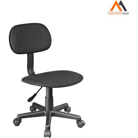 SEDIA DA UFFICIO nero - cm 54 x 52 x h. 70,5 / 80,5