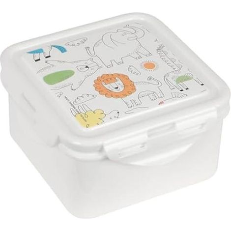 Caja de almuerzo - SAFTA - PREESCOLAR ZOO - Beige - 13 x 13 x 7,5 cm - Resistente (1/2)