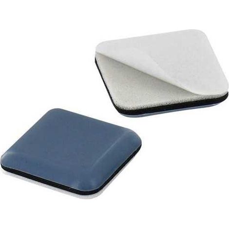 Patino scorrevole adesivo 40x40mm grigio VYNEX 4 pezzi