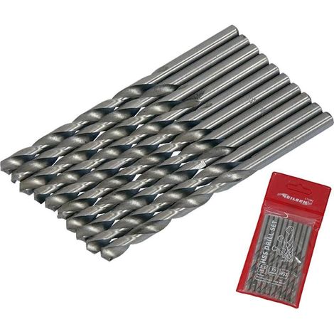 Neilsen 10pc Metal Hss Drill Set Pro Metric 5.5mm Steel Metal Wood Bits (1/2)