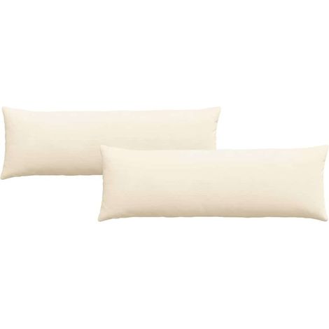 Maison Exclusive - Coussins de canapé 2 pcs Crème 120 x 40 cm