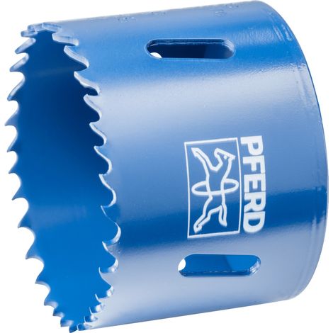 PFERD TOOLS Bi-Metall Lochsäge Co8/M42 Ø 57 mm Schnitttiefe 31 mm für Stahl, Edelstahl, Blech, Holz (1/4)