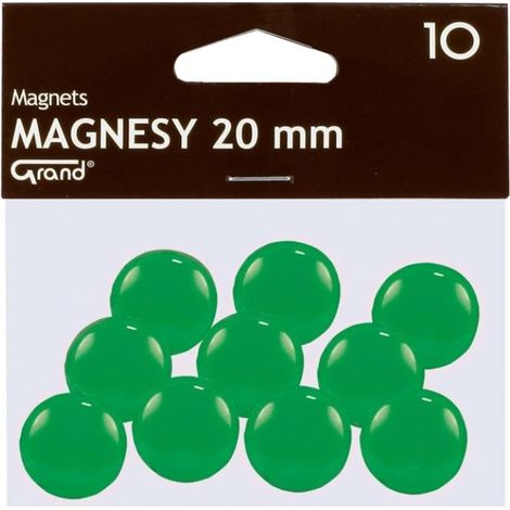 Magnet 20 mm grün 10 Stück groß