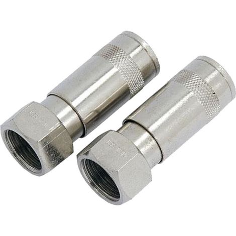 Neilsen 2pc Air Line Fittings Hose Compressor Coupler Connector 1/2" BSP Female