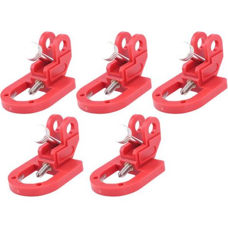 BelleRise - 5pcs verrouillage interrupteur – SKS10 LOTO sécurité industrielle – vis serrage rapide – pour disjoncteur moulé 20 mm (1/5)
