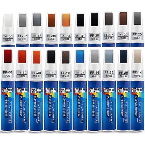 Stylo de retouche peinture universel pour rayures de voiture, 20 couleurs, 12 ml, pour l'entretien et la réparation automobile. (1/4)