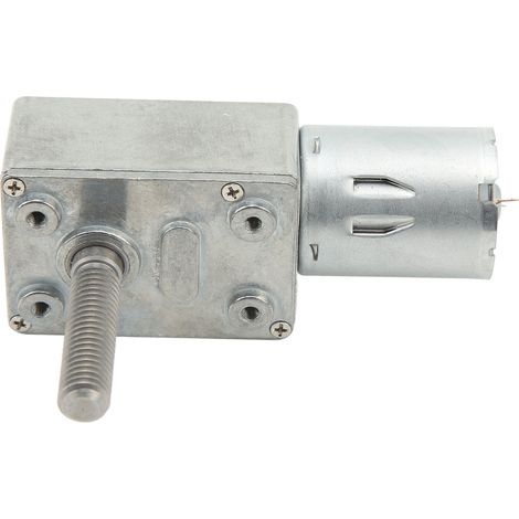Moteur réducteur de vitesse 12 V CC 4632-370, moteur à engrenage à vis sans fin de haute précision M8 x 33 mm, 2 tr/min (1/5)