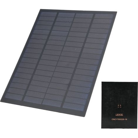 Mini panneau solaire, chargeur de batterie en époxy polysilicium, carte d'alimentation industrielle 18 V 5 W (1/5)