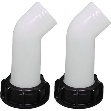 2pcs Bec de Vidange avec Ecrou IBC 1000L Buse de Réservoir d'eau Raccord de Vanne E (1/5)