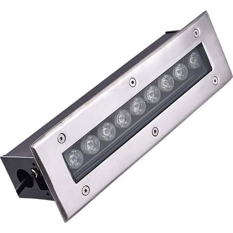 Spot Encastrable LED Exterieur - Lampe Jardin Enterré, LED Encastré Au Sol Spot Rectangulaire Lumière Souterraine Extérieure (1/5)