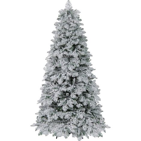 Albero di Natale artificiale da 210 cm con luci LED innevate