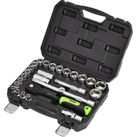 Draper 24234 Draper HI-TORQ Metric Socket Set, 1/2"" Sq. Dr. (27 Piece) (1/3)