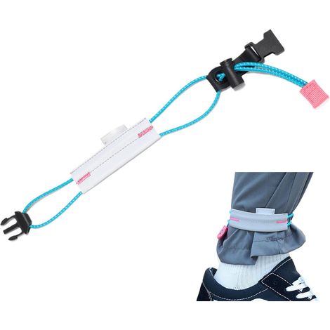 Cordones para botas de ciclismo de 2 piezas, cinturones para pantalones de ciclismo  Cinturones de ciclismo profesionales, cinturones reflectantes ajustables para pantalones, accesorios elásticos para