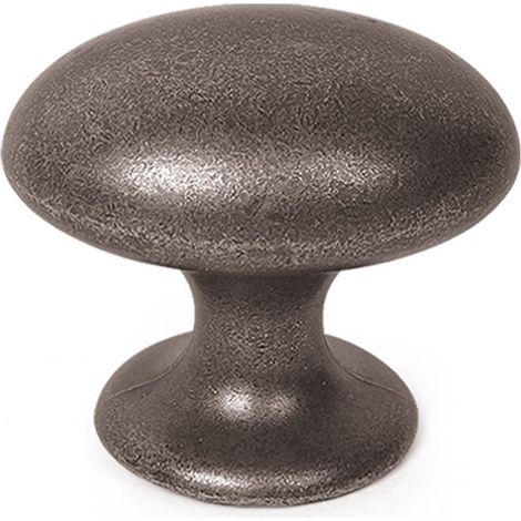 Pomo en zamak con acabado plata, dimensiones: 39x29x34mm -