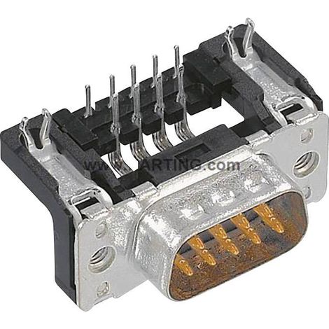 Embase SUB-D mâle 15 pôles HARTING 09652626811 90 ° à souder 1 pc(s)