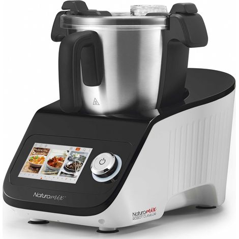 Robot cuiseur multifonctions 11 fonctions – Écran tactile couleur – Balance intégrée 0-5kg – 600 recettes guidées – Bol inox 2.5L – Naturamix
