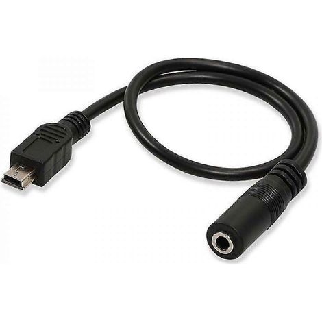 Câble audio Mini USB vers prise femelle 3,5 mm, 30-400 cm, avec adaptateur microphone. (1/5)