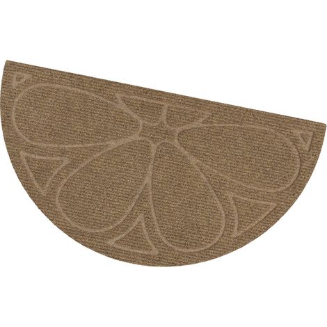 Zerbino Ingresso Porta Morbido Asciugapassi Assorbente Antiscivolo 100% Made In Italy - Beige