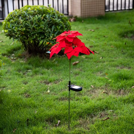 Solar-Gartenleuchten mit 5 LEDs, weiß, für Weihnachten und andere festliche Anlässe (1/5)