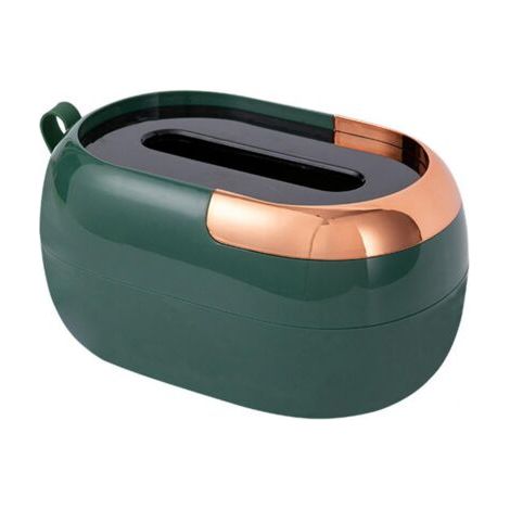 BEBUSINGOTO Boîte à mouchoirs de style nordique pratique et mignon pour la maison et le bureau 1 pièce - vert (1/5)