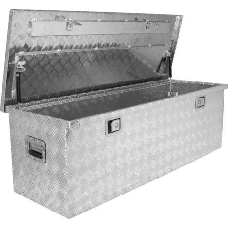 Güde – Coffre de chantier en aluminium 310L – Construction métallique – Ouverture avec amortisseurs hydrauliques – Poignées caoutchoutées