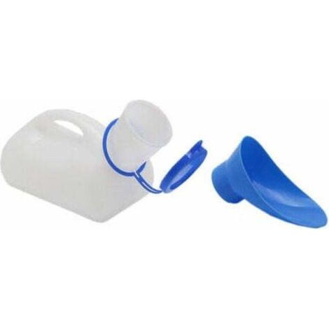 Urinoir Unisexe pour Voiture, Urinoir Toliet pour Hommes et Femmes, Bouteilles Pee Bedpans, Avec Couvercle et Entonnoir, Boîte en Plastique pour Voiture, Vieil Homme, Enfant pour Camping Outdoor (1/4)