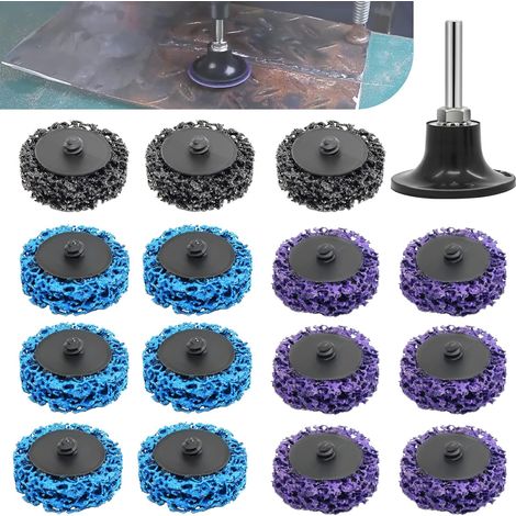 15 x CSD Cleaning Discs, 2 Inch Flap Discs, Cleaning Disc, Abrasive Disc for Angle Grinder for Paint Removal and Rust Surface Grinder (1/5)