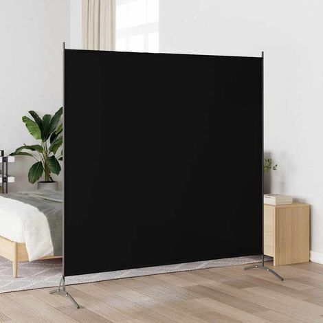 Paravent de séparation noir en tissu, 175 x 180 cm, pour chambre, salon ou bureau - PANGIVO (1/5)