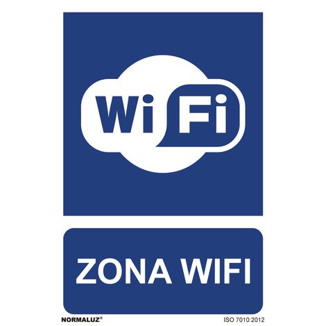 Panneau Zona Wifi Signalisation Wifi Obligatoire - Normaluz