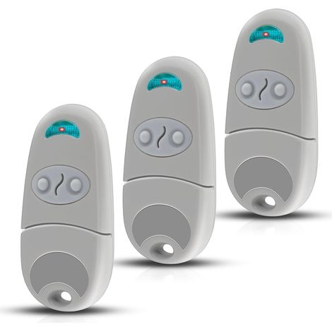 Télécommande de Portail 433,92 MHz – Compatible avec T0P432NA – 2 Canaux, 3 Télécommande– Pour Portes de Garage & Portails Automatisés (1/5)